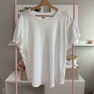 Madewell MWL Seamed Tee in White | Size XL
